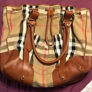 Burberry Drawstring Travel Tote